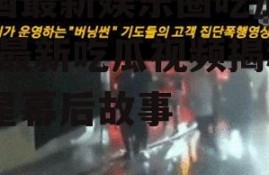 韩国最新娱乐圈吃瓜视频,最新吃瓜视频揭秘明星幕后故事