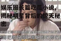 娱乐圈长篇吃瓜小说,揭秘明星背后的惊天秘密