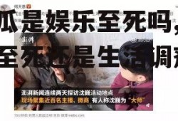 吃瓜是娱乐至死吗,娱乐至死还是生活调剂？