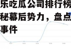 娱乐吃瓜公司排行榜,揭秘幕后势力，盘点热门事件