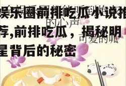娱乐圈前排吃瓜小说推荐,前排吃瓜，揭秘明星背后的秘密