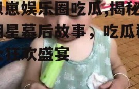 崽崽娱乐圈吃瓜,揭秘明星幕后故事，吃瓜群众狂欢盛宴