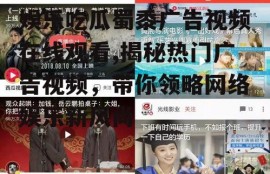 娱乐吃瓜蜀黍广告视频在线观看,揭秘热门广告视频，带你领略网络娱乐新风尚