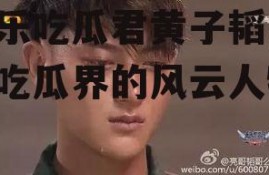 娱乐吃瓜君黄子韬,娱乐吃瓜界的风云人物