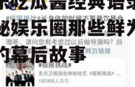 娱乐吃瓜酱经典语录,揭秘娱乐圈那些鲜为人知的幕后故事