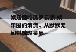娱乐圈吃瓜罗云熙,娱乐圈的清流，从默默无闻到璀璨星辰