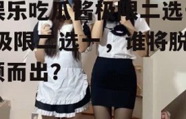 娱乐吃瓜酱极限二选一,极限二选一，谁将脱颖而出？