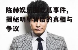 陈赫娱乐圈吃瓜事件,揭秘明星背后的真相与争议