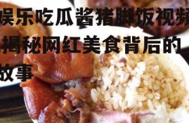 娱乐吃瓜酱猪脚饭视频,揭秘网红美食背后的故事
